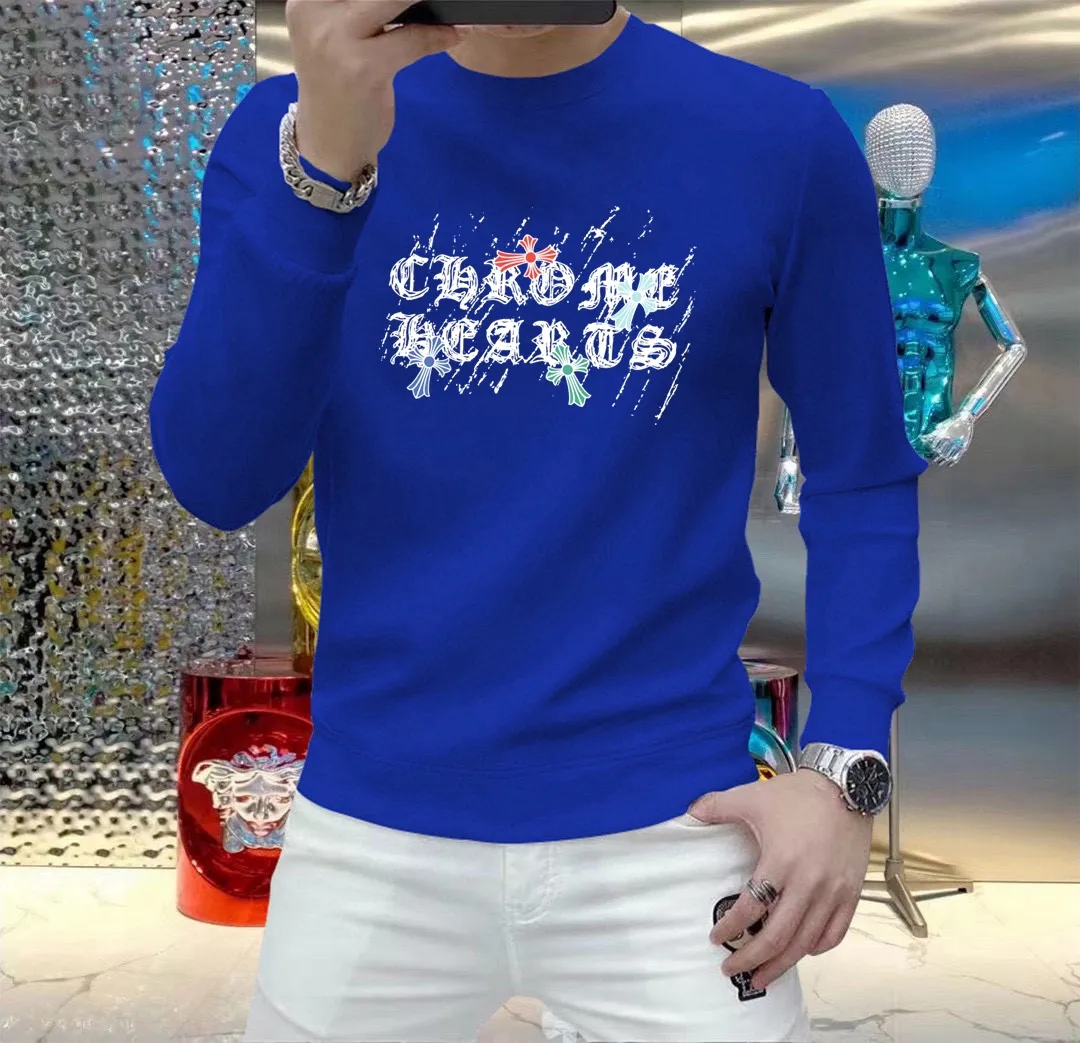 🅿️220 brand [ChampipnHearts] (good news for fat people) 2025ss autumn latest long-sleeved round-neck sweatshirt, on sale simultaneously on the official website. Refreshing and breathable. Made of top Tencel Roman. Comfortable and soft. 3D stereoscopic clarity. Super fashion sense. Great gift for personal use. Size: M-5XL (can be worn up to 220 pounds)